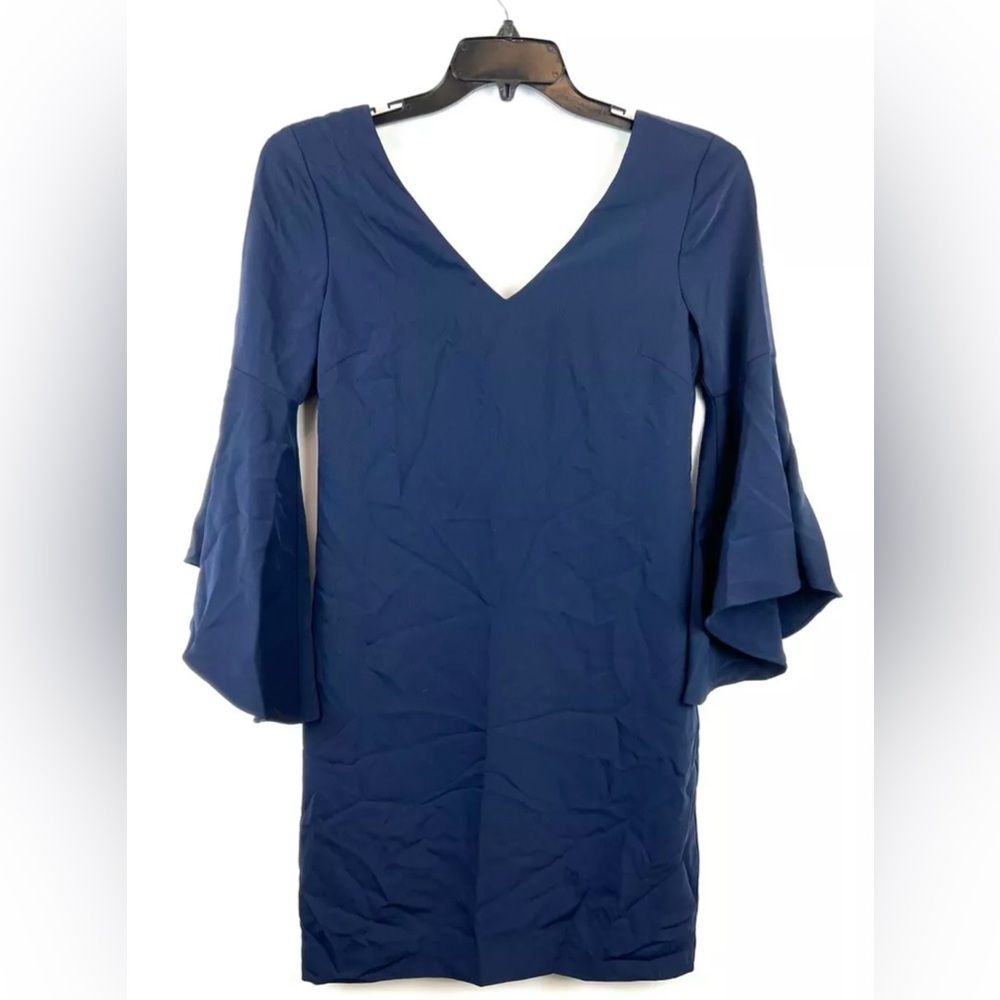Trina Turk Womens Nico Ruffle Sleeve Dress XS